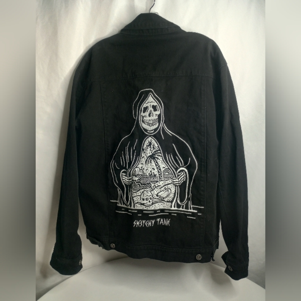 *Lurking Class Black Denim Jacket Size XL